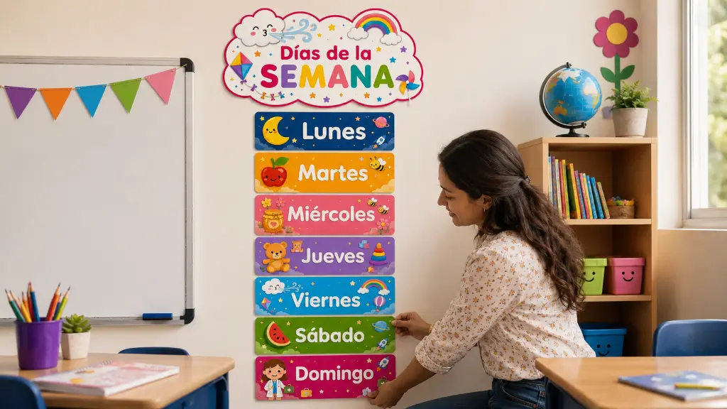 ¡Días de la semana mágicos! 🌈✨