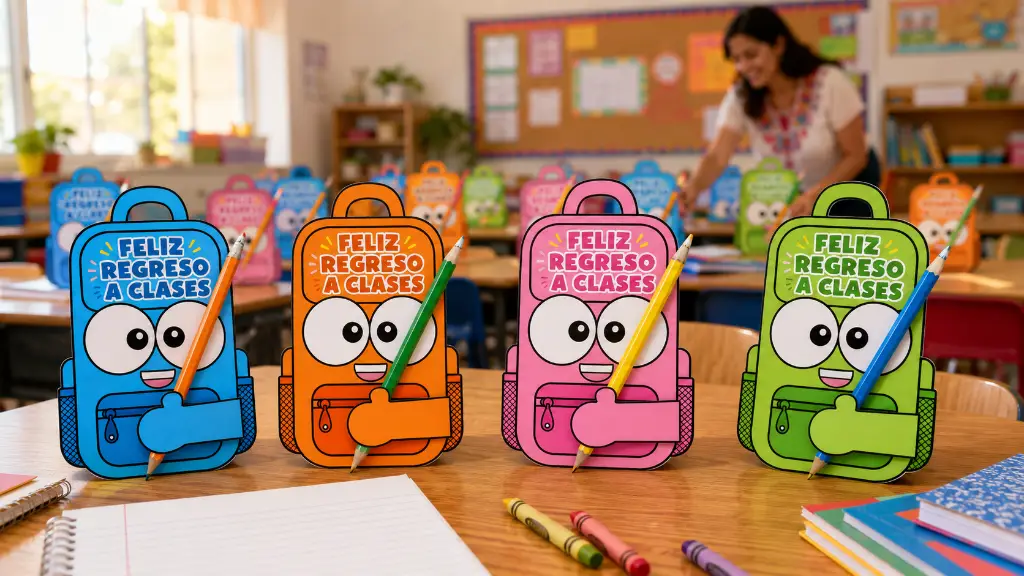 Mochila feliz porta lápiz 🎒✨ miniatura 2