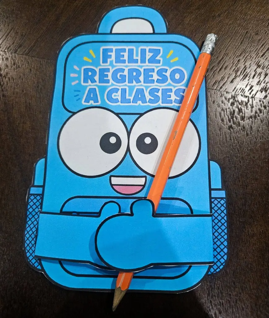 Mochila feliz porta lápiz 🎒✨ miniatura 3