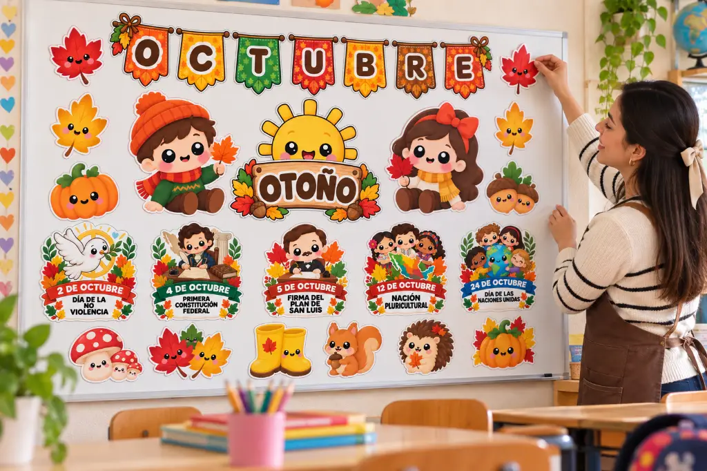 Periódico mural de octubre 🍂 | PDF + PowerPoint miniatura 2